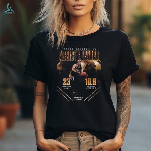 Tyrese Haliburton Is The 2023 24 NBA Assists Leader Vintage T Shirt