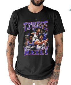 Tyrese Maxey Philadelphia 76ers 90s Style Inspired T Shirt