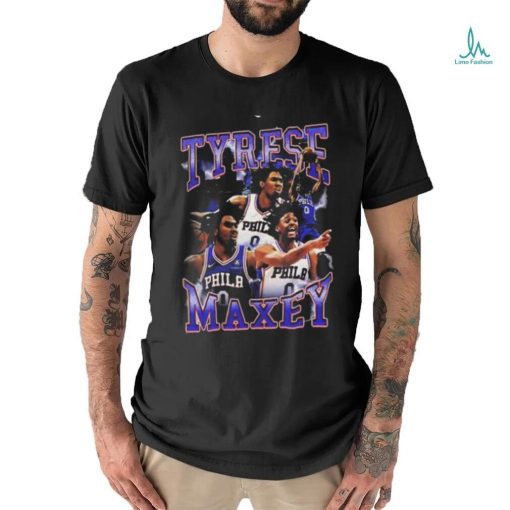 Tyrese Maxey Philadelphia 76ers 90s Style Inspired T Shirt