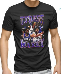 Tyrese Maxey Philadelphia 76ers 90s Style Inspired T Shirt