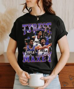 Tyrese Maxey Philadelphia 76ers 90s Style Inspired T Shirt