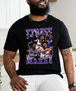 Tyrese Maxey Philadelphia 76ers 90s Style Inspired T Shirt