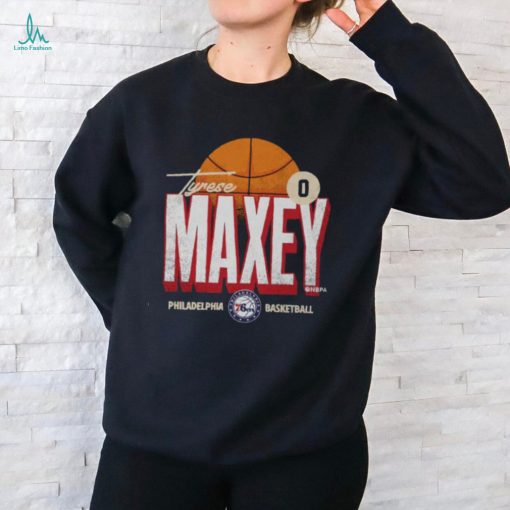 Tyrese Maxey Philadelphia 76ers Label T Shirt