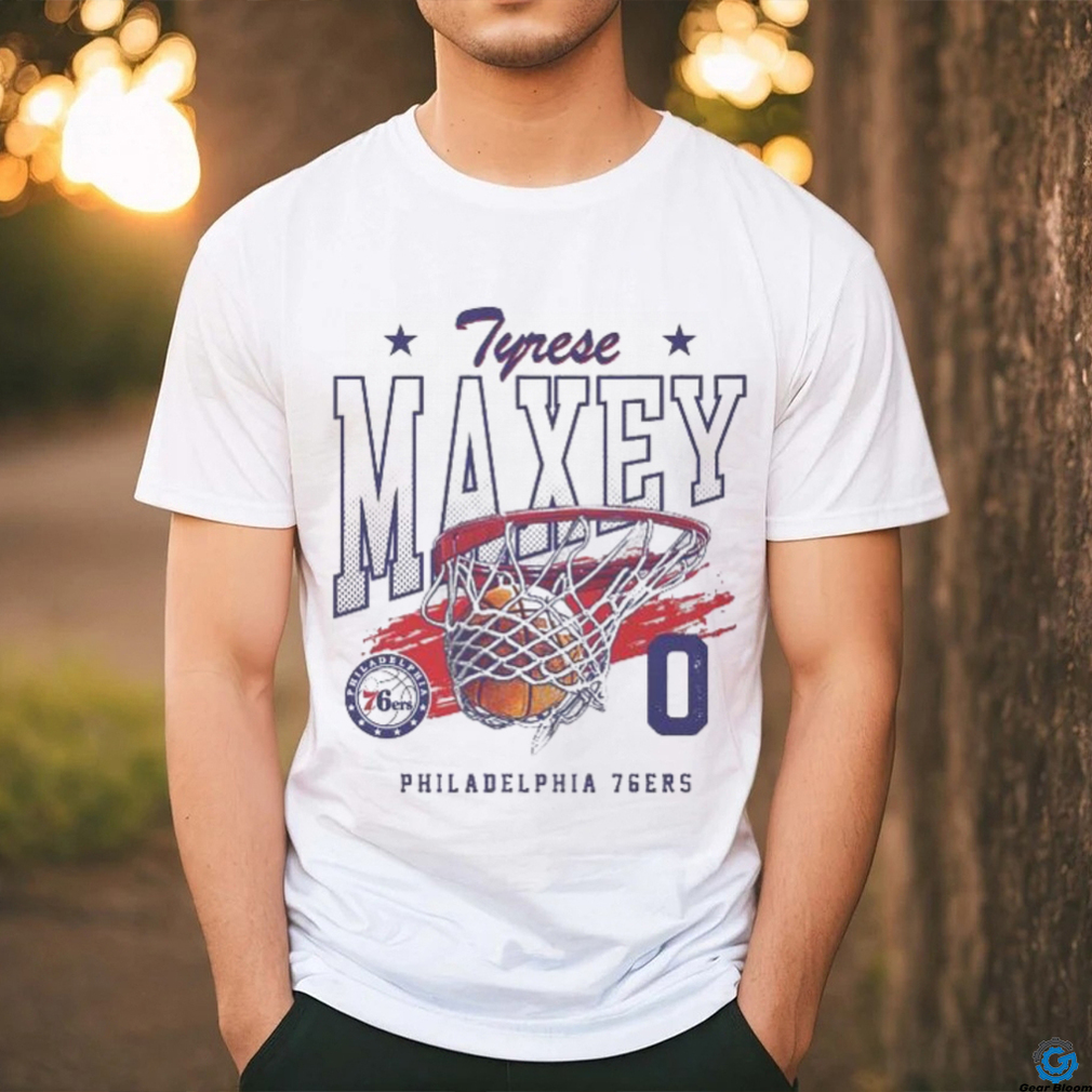 Tyrese Maxey Philadelphia 76ers Swish Shirt Tyrese Maxey Philadelphia 76ers Swish Shirt
