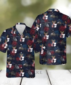 U.S Army Bell Oh 58 Kiowa Button Down Hawaiian Shirt Trend Summer