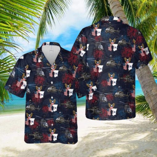 U.S Army Bell Oh 58 Kiowa Button Down Hawaiian Shirt Trend Summer
