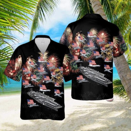 U.S Navy Nimitz Button Down Hawaiian Shirt Trend Summer