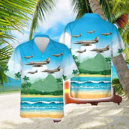 U.S Navy Va 146 A 4 Skyhawk Button Down Hawaiian Shirt Trend Summer