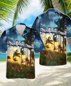 U.S. Marine Corps Boeing Vertol CH 46E Sea Knight (107 II) Hawaiian Shirt Summer Holiday Gift