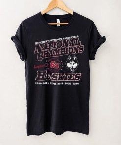 UConn Huskies '47 Six Time NCAA Men's Basketball National Champions Slogan Franklin T Shirt