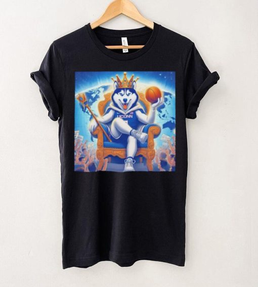 UConn Huskies basketball king mascot shirt