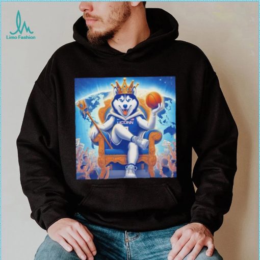 UConn Huskies basketball king mascot shirt