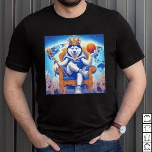 UConn Huskies basketball king mascot shirt
