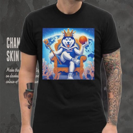 UConn Huskies basketball king mascot shirt