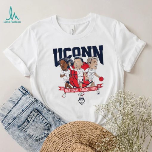 UConn Huskies men’s basketball 2024 national champions caricatures shirt