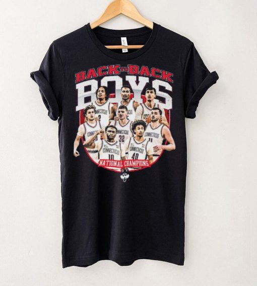 UConn NCAA Men’s Basketball Back To Back National Champs Player Collage Shirt