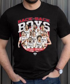 UConn NCAA Men's Basketball Back To Back National Champs Player Collage Shirt