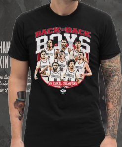 UConn NCAA Men's Basketball Back To Back National Champs Player Collage Shirt