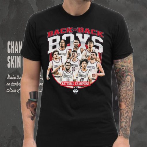 UConn NCAA Men’s Basketball Back To Back National Champs Player Collage Shirt