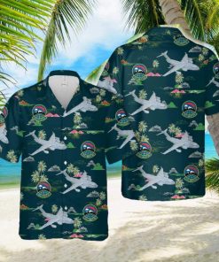 US Air Force 313th Airlift Squadron Boeing C7 Globemaster III Hawaiian Shirt