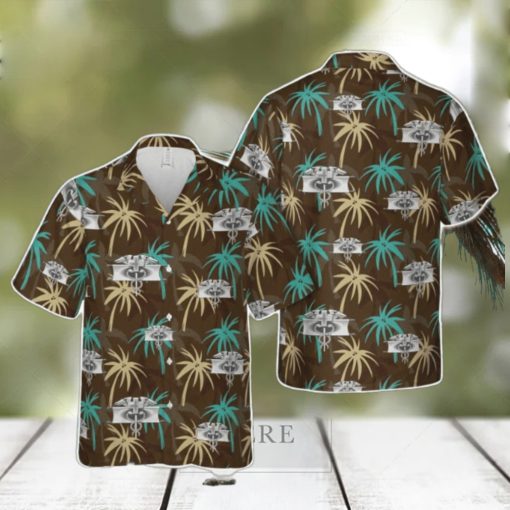 US Army Expert Field Medical Badge Hawaiian Shirt Holiday Summer Gift