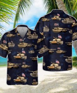 US Army M1A1 Abrams Tank July 4th Pocket Hawaiian Shirt Holiday Summer Gift