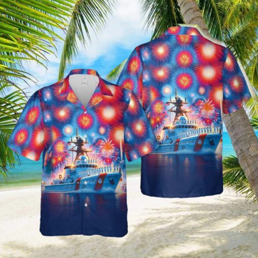 US Coast Guard, 4th Of July Hawaiian Shirt