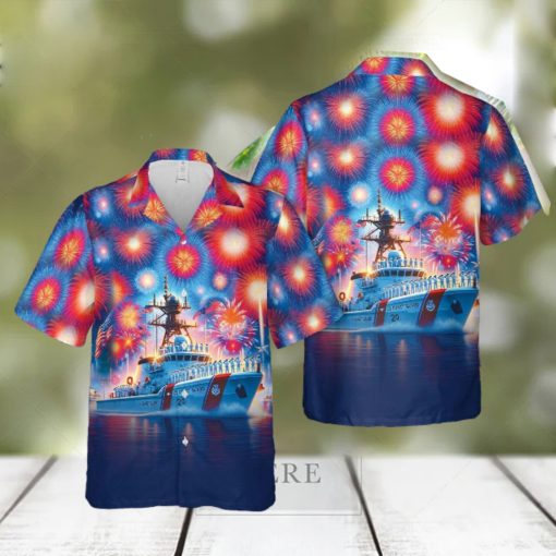 US Coast Guard, 4th Of July Hawaiian Shirt