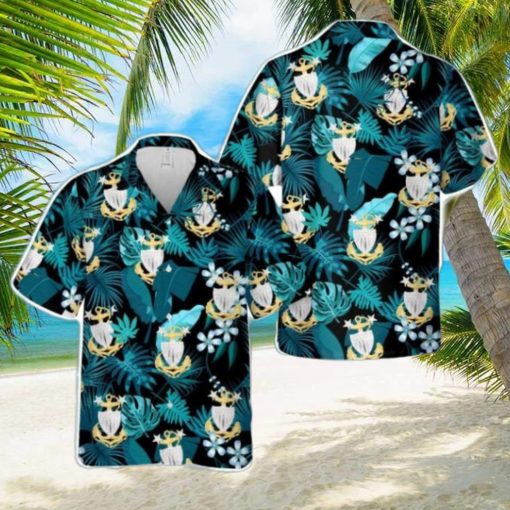 US Coast Guard Master Chief Petty Officer Hat Badge Hawaiian Shirt Summer Holiday Gift