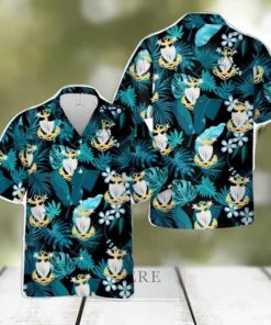 US Coast Guard Master Chief Petty Officer Hat Badge Hawaiian Shirt Summer Holiday Gift
