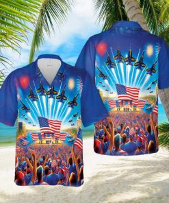 US Navy Blue Angels, 4th Of July Hawaiian Shirt