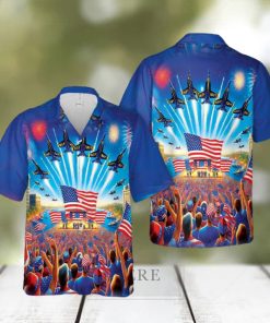 US Navy Blue Angels, 4th Of July Hawaiian Shirt