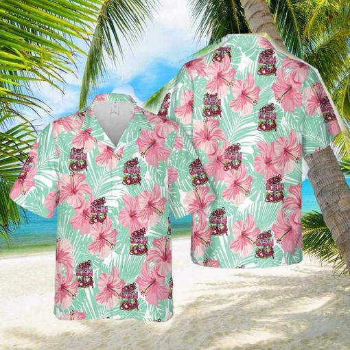 US Navy Female Chick Chief CPO Pink Hawaiian Shirt