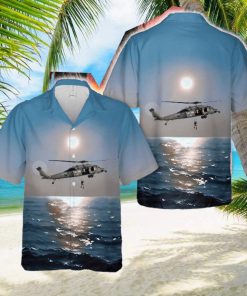 US Navy MH_60S Sea Eightballers Hawk helicopter Sea Combat Squadron Eight (HSC_8) Hawaiian Shirt