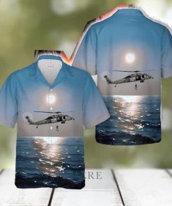 US Navy MH_60S Sea Eightballers Hawk helicopter Sea Combat Squadron Eight (HSC_8) Hawaiian Shirt