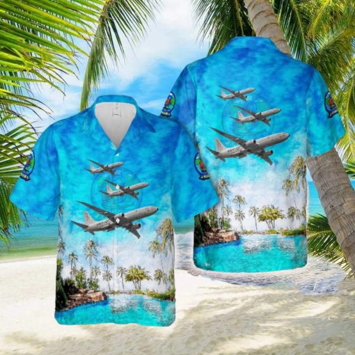 US Navy P_8A Poseidon Patrol Squadron Eight (VP_8) Hawaiian Shirt