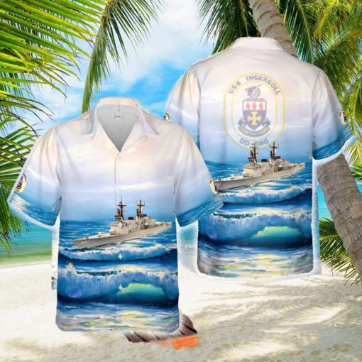 US Navy USS Ingersoll (DD_990) Hawaiian Shirt