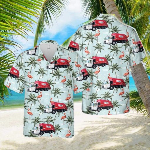 US Republic Services Autocar Xpeditor McNeilus RL Hawaiian Shirt