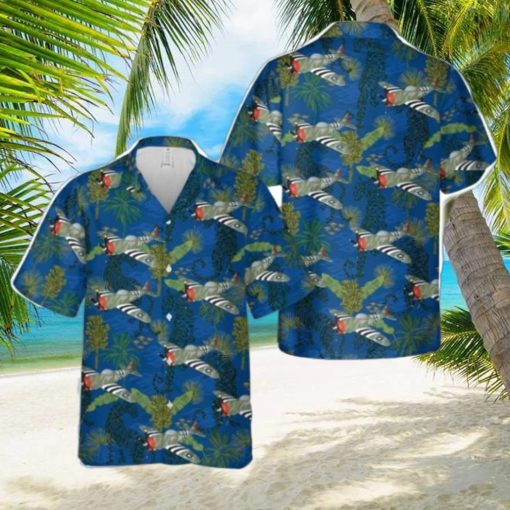 USAAF fighter bomber airplane Republic P 47 Thunderbolt Gabby Gabreski Hawaiian Shirt Summer Holiday Gift