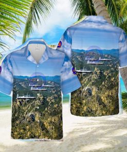 USAF 33rd Flying Training Squadron Beechcraft T_6 Texan II Hawaiian Shirt