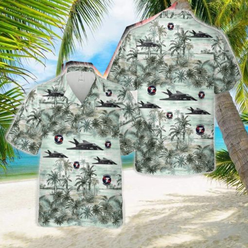 USAF 9th Fighter Squadron Flying Knights Lockheed Martin F_117A Nighthawk Hawaiian Shirt