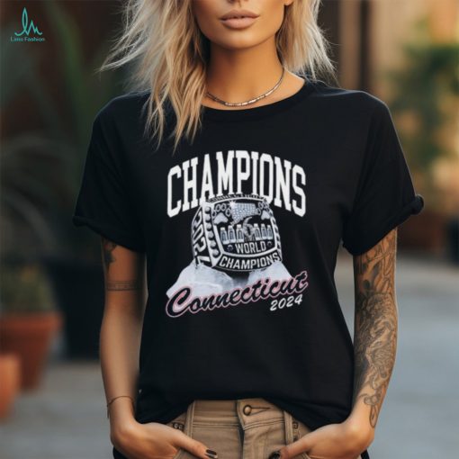 Uconn 6 Time World Champions Connecticut 2024 Ladies Boyfriend Shirt