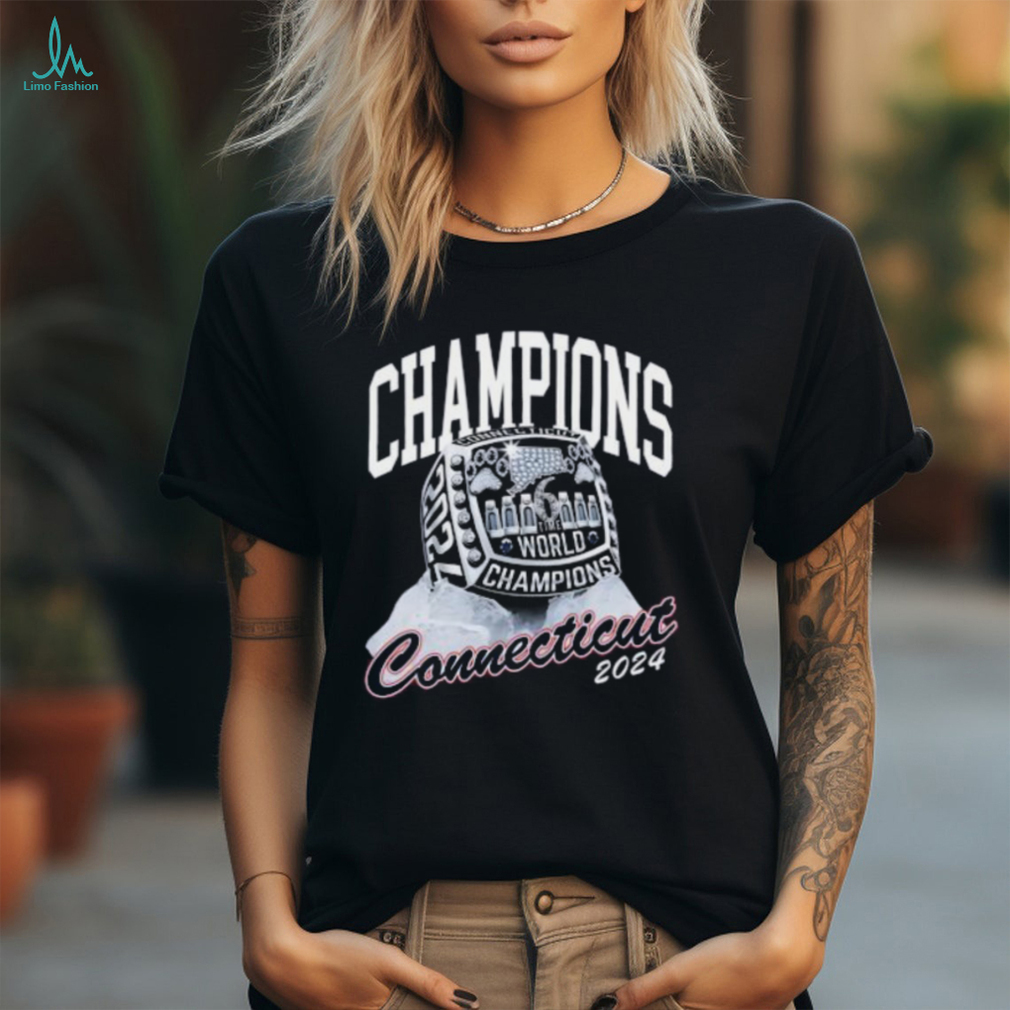 Uconn 6 Time World Champions Connecticut 2024 Ladies Boyfriend Shirt Uconn 6 Time World Champions Connecticut 2024 Ladies Boyfriend Shirt