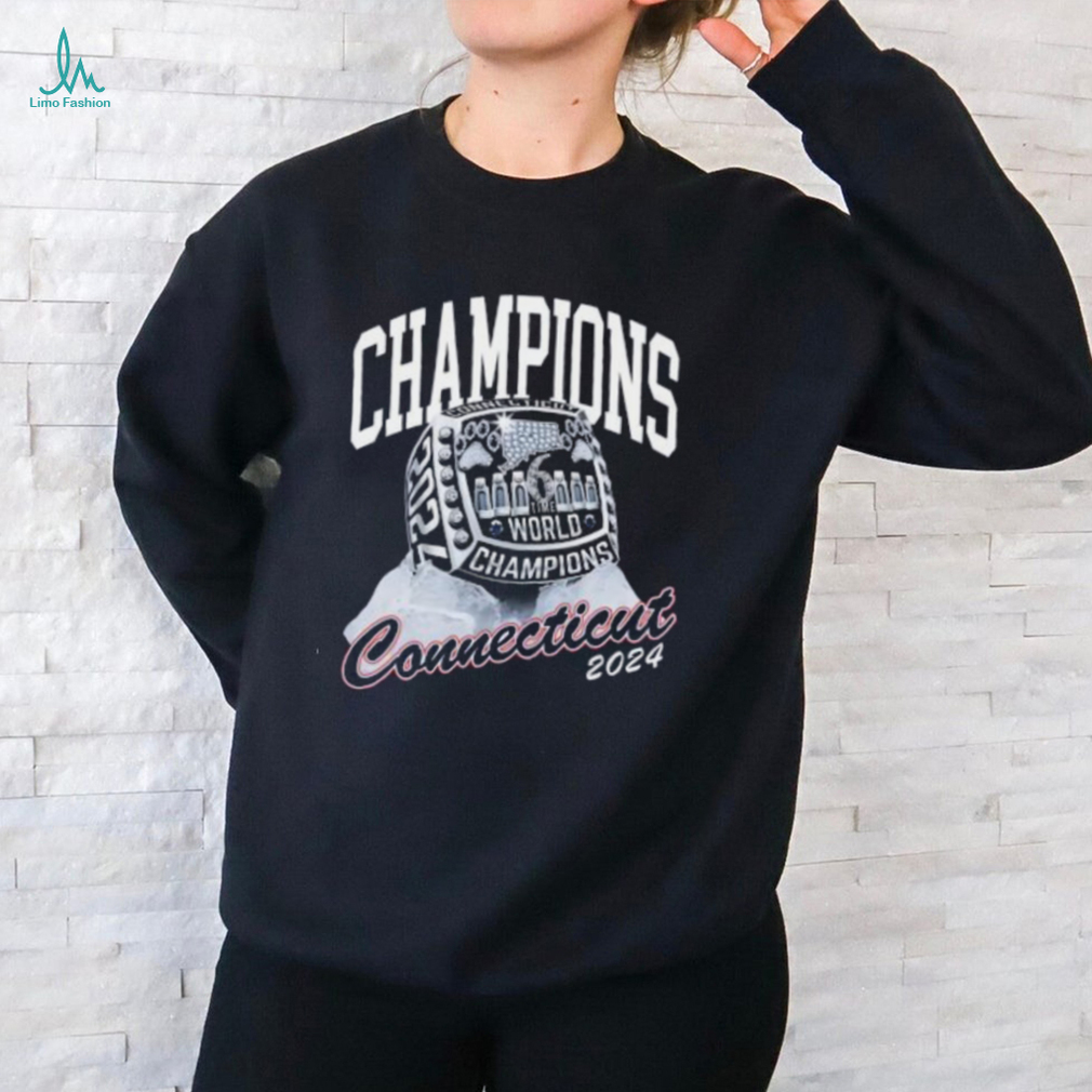 Uconn 6 Time World Champions Connecticut 2024 Ladies Boyfriend Shirt Uconn 6 Time World Champions Connecticut 2024 Ladies Boyfriend Shirt