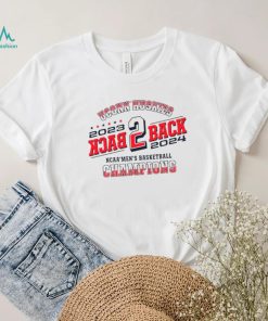Uconn Huskies 2023 2024 back 2 back NCAA Men’s basketball national Champions shirt
