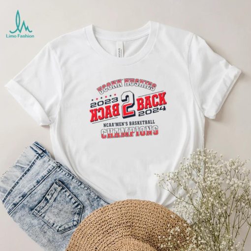 Uconn Huskies 2023 2024 back 2 back NCAA Men’s basketball national Champions shirt