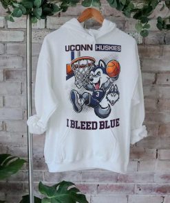 Uconn Huskies 2024 Basketball National Champions Mascot I Bleed Blue Shirt