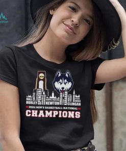 Uconn Huskies 2024 Men’s Basketball National Champions Players Name City Skyline Shirt