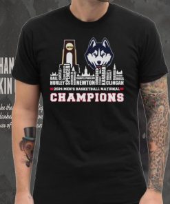 Uconn Huskies 2024 Men’s Basketball National Champions Players Name City Skyline Shirt