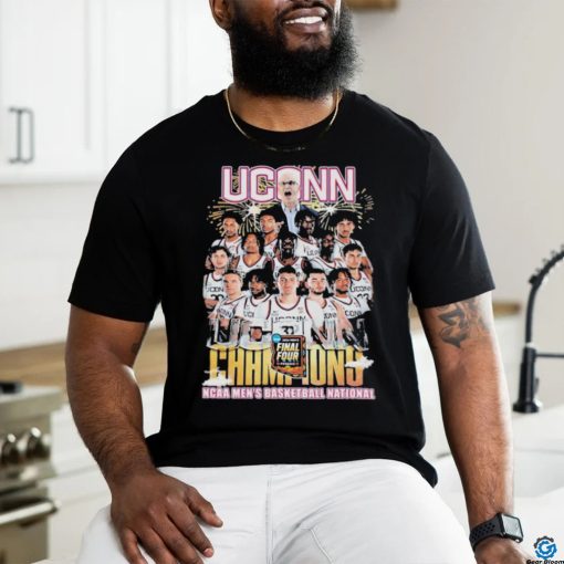 Uconn Huskies Men’s Basketball 2024 NCAA National Champions Fan Celebration T Shirt